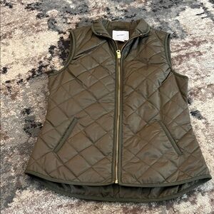 Old Navy Khaki Quilted Vest